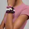 Fresh Mini Scrunchie 3-Pack - Burgundy/Pink Wild Rose/Ivory