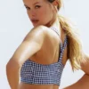 Gingham Airlift So Smooth Headband - Navy Gingham