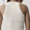 Goddess Ribbed Go-To Tank - Ivory