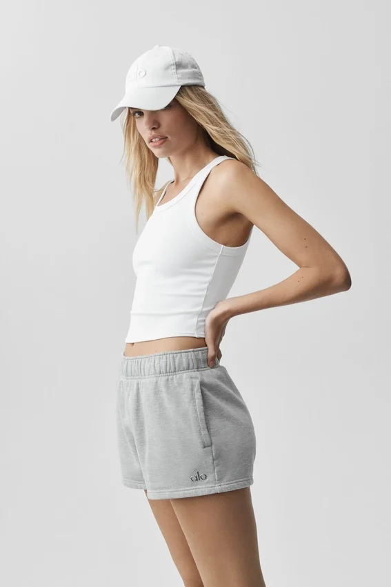 Goddess Ribbed Go-To Tank - White