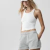 Goddess Ribbed Go-To Tank - White