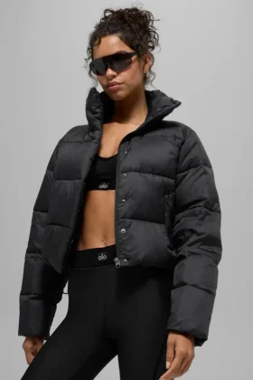 Gold Rush Puffer – Black