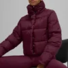 Gold Rush Puffer - Burgundy
