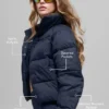 Gold Rush Puffer - Navy