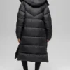 Gold Rush Puffer Trench - Black