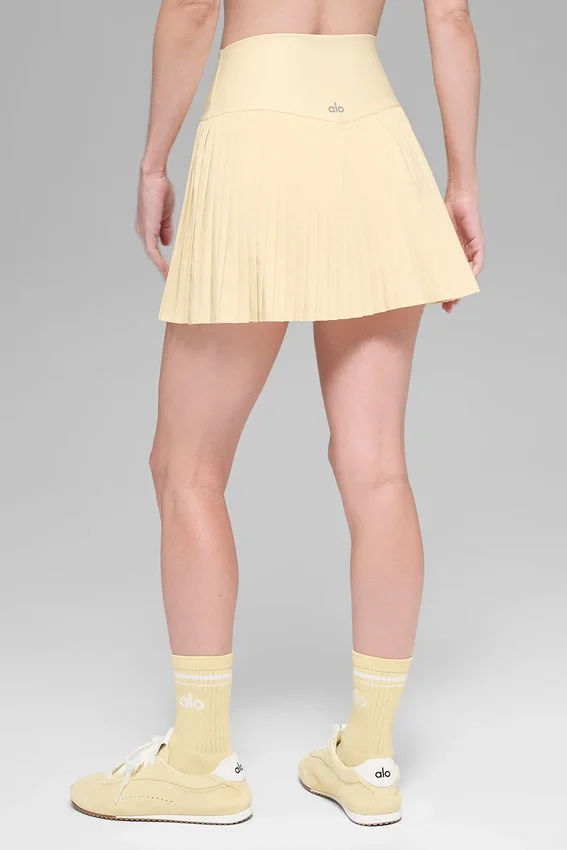 Grand Slam Tennis Skirt - Candlelight Yellow