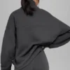 Hazy Mock Neck Pullover - Anthracite
