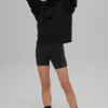 Hazy Mock Neck Pullover - Black