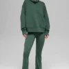 Hazy Mock Neck Pullover - Clover Green