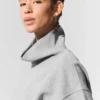 Hazy Mock Neck Pullover - Dark Athletic Heather Grey