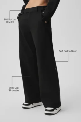 High Road Straight Leg Pant – Black