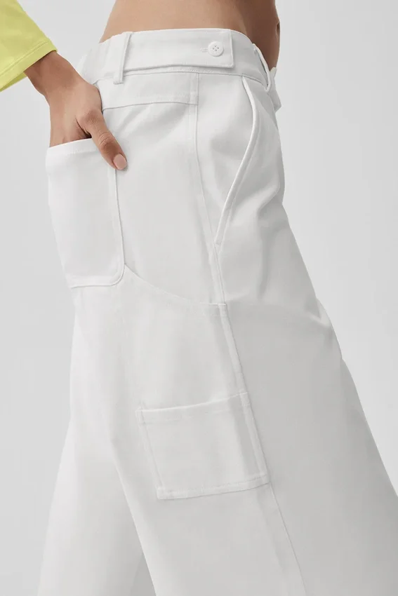 High Road Straight Leg Pant - White