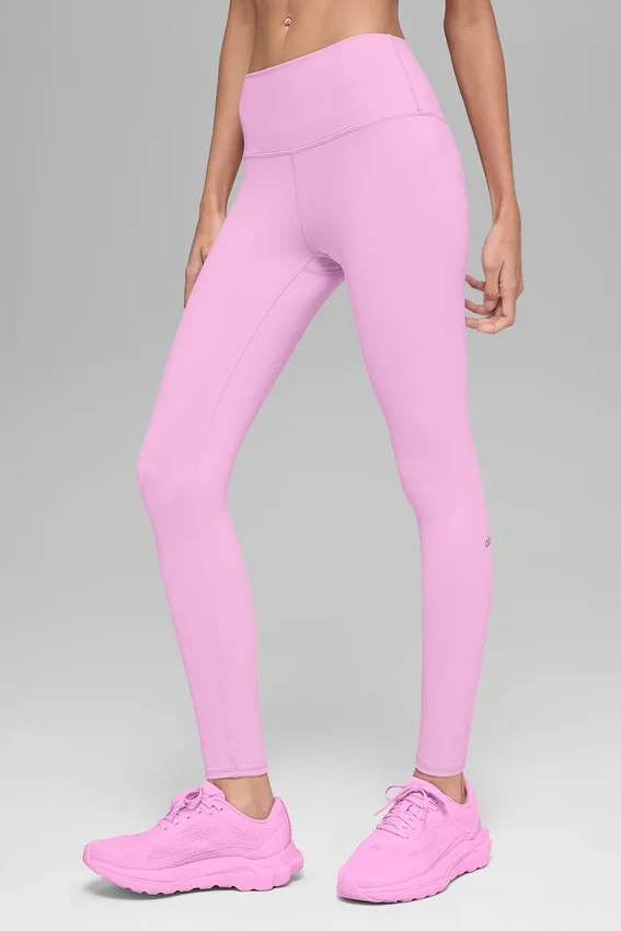 High-Waist Airbrush Legging - Candy Heart Pink