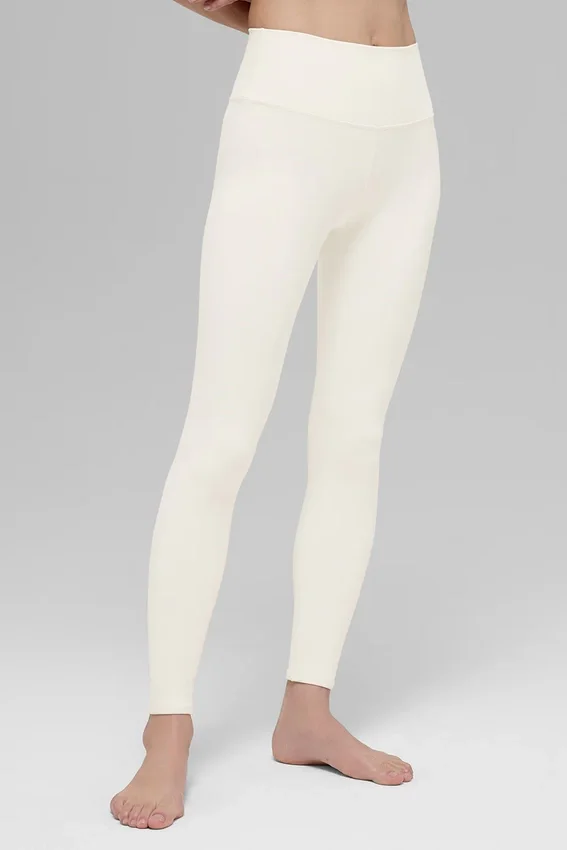 High-Waist Airbrush Legging - Ivory