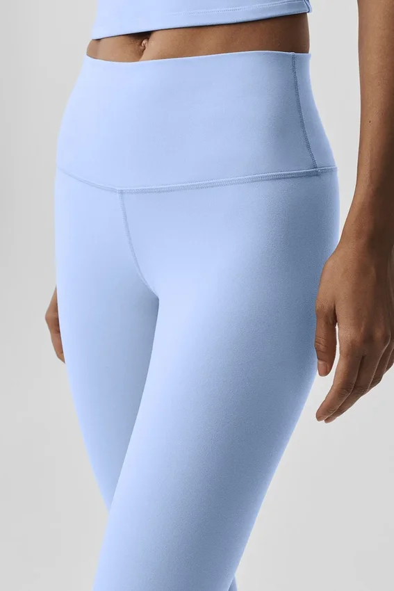 High-Waist Airbrush Legging - Light Provence Blue