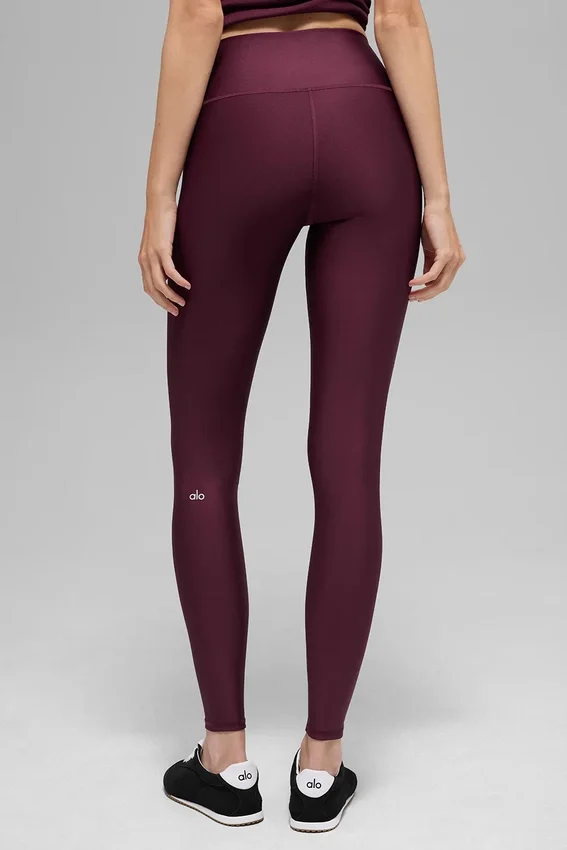 High-Waist Airlift Legging - Burgundy