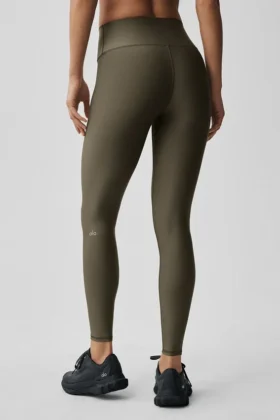 High-Waist Airlift Legging – Olive Tree