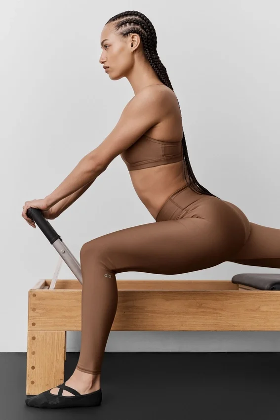 High-Waist Airlift Legging - Sun Kissed Brown
