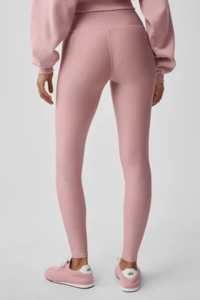 High-Waist Airlift Legging – Vintage Pink