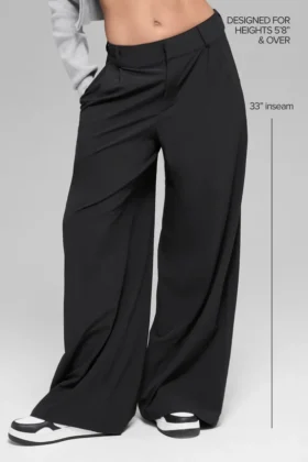 High-Waist Dreamscape Trouser (Long) – Black