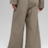 High-Waist Main Character Wide Leg Trouser - Light Cocoa