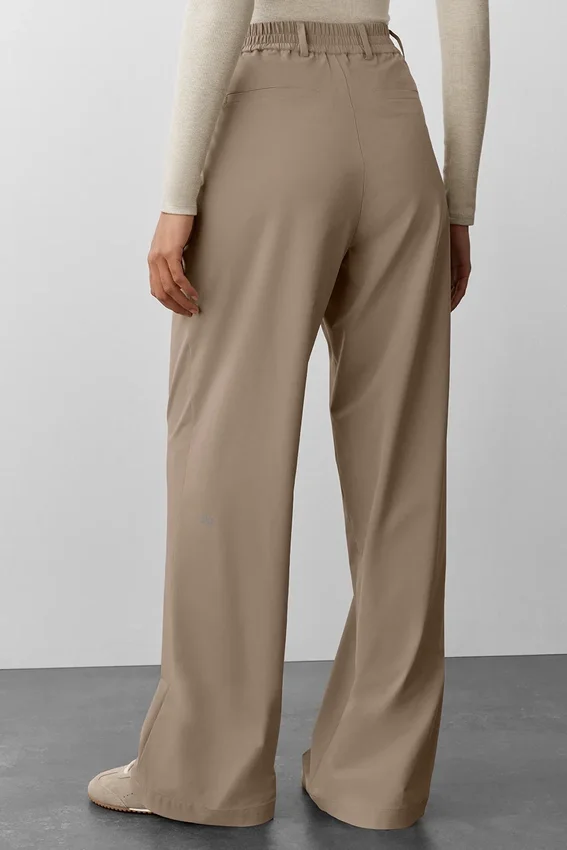 High-Waist Pursuit Trouser (Long) - Gravel