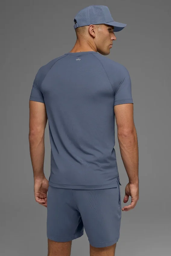 Idol Crewneck Short Sleeve - Bluestone