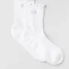 Lettuce Edge Grip Sock - White