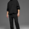 Light Weight Takeaway Track Pullover - Black