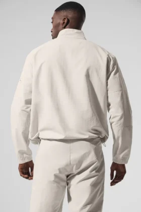 Light Weight Takeaway Track Pullover – Bone