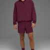 Light Weight Takeaway Track Pullover - Burgundy