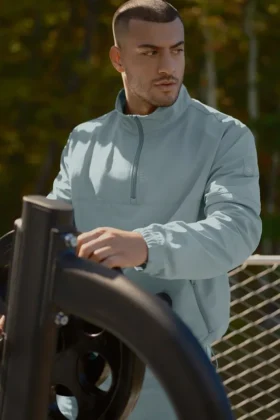 Light Weight Takeaway Track Pullover - Desert Sage
