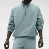 Light Weight Takeaway Track Pullover - Desert Sage