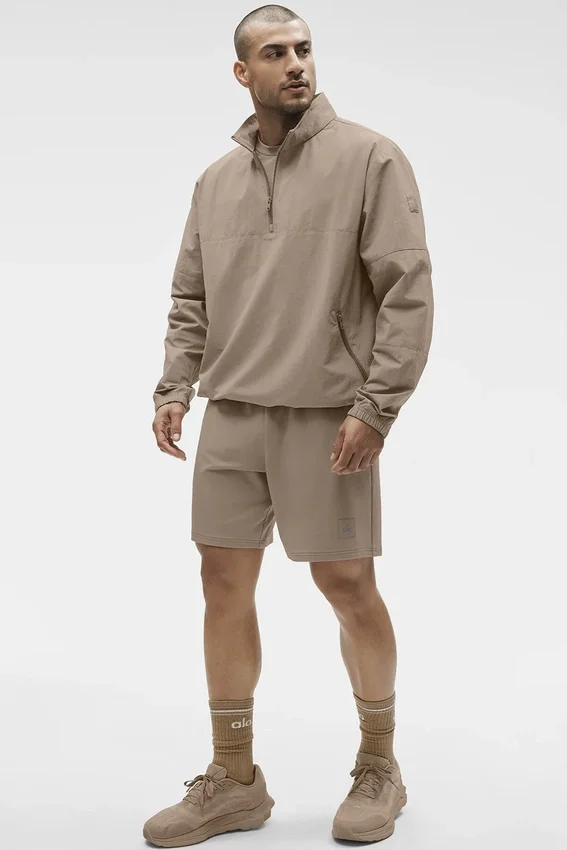 Light Weight Takeaway Track Pullover - Gravel
