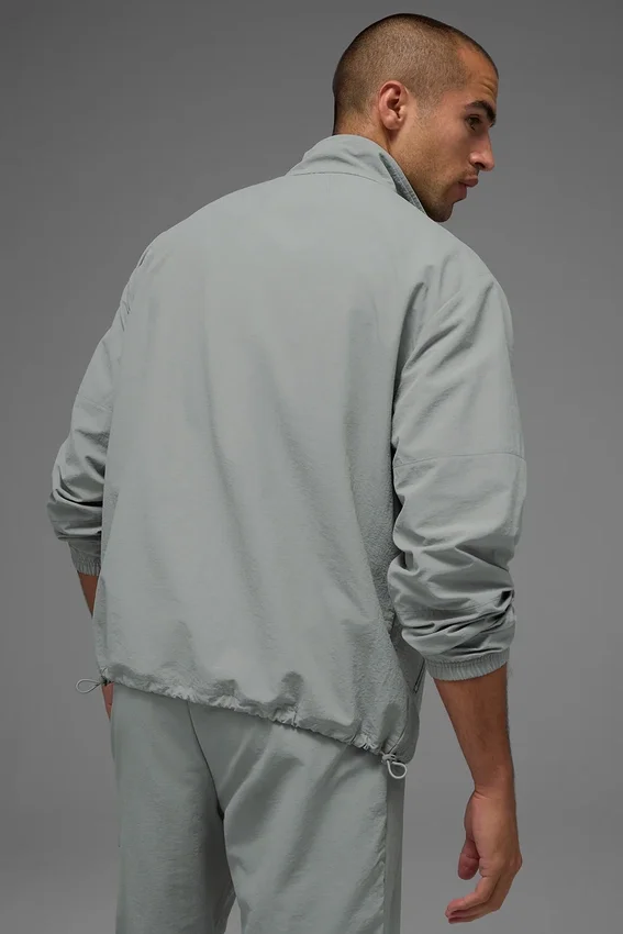 Light Weight Takeaway Track Pullover - Lunar Grey