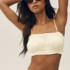 Linen Blend Riviera Bloomer Bra - Sandy Beige