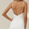 Linen Blend Riviera Maxi Dress - White