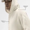 Linen Days Button up Hoodie - Bone