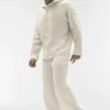 Linen Days Button up Hoodie - Bone