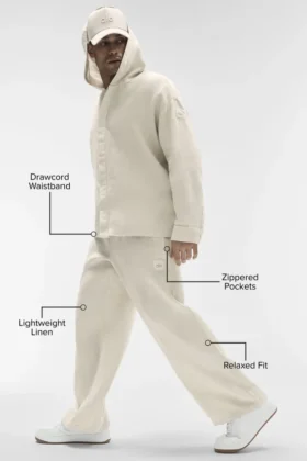 Linen Days Straight Leg Pant – Bone