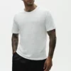 Linen Jersey Coastal Short Sleeve Tee - White