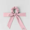 Love Knots Tie Scrunchie - Vintage Pink