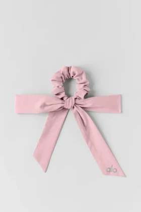 Love Knots Tie Scrunchie – Vintage Pink