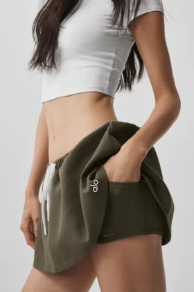 Low-Rise Fan Favorite Micro Skirt – Olive Tree