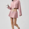 Cropped Fan Favorite Full Zip Jacket - Vintage Pink