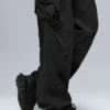 Low Rise Megastar Cargo Pant - Black