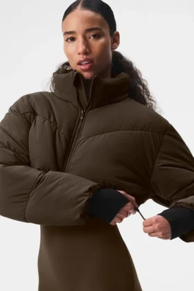 Main Act Corset Puffer – Espresso/Black