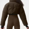 Main Act Corset Puffer - Espresso/Black