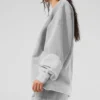 Make Waves Crew Neck Pullover - Athletic Heather Grey Tonal