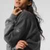 Make Waves Crew Neck Pullover - Dark Heather Grey Tonal